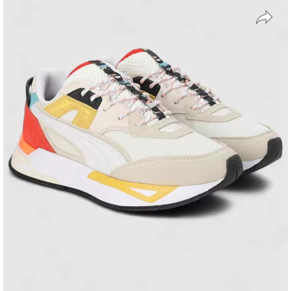 Puma Mirage Sport Sneaker Size 7.5 Ivory Glow (rare colors)